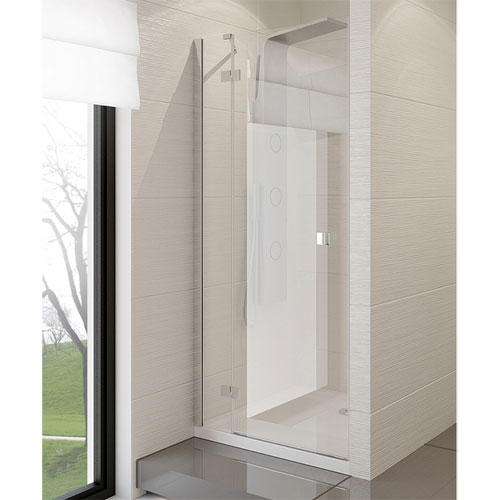Modena - Drzwi prysznicowe 90 cm, szko czyste / L