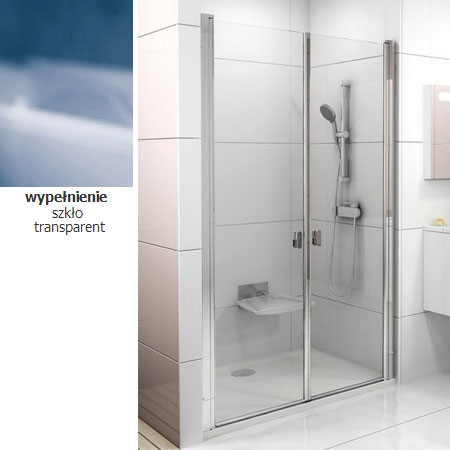 Chrome CSDL2-90 - Drzwi prysznicowe, podwjne, a+t